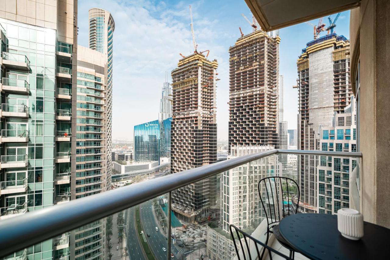 두바이 Higuests - Designer Apt With Panoramic View Near Burj Khalifa 아파트 외부 사진