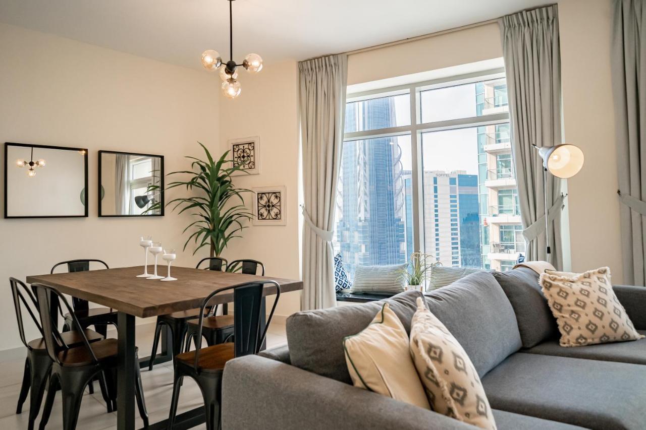 두바이 Higuests - Designer Apt With Panoramic View Near Burj Khalifa 아파트 외부 사진